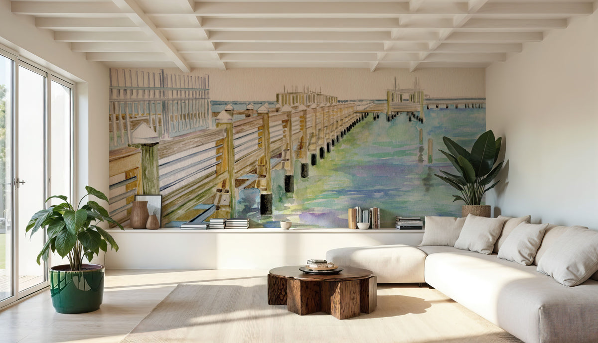 Pretty Pier Mural Wallpaper - room preview 05
