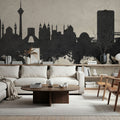Tehran Iran Skyline Concrete Mural Wallpaper - room preview 05