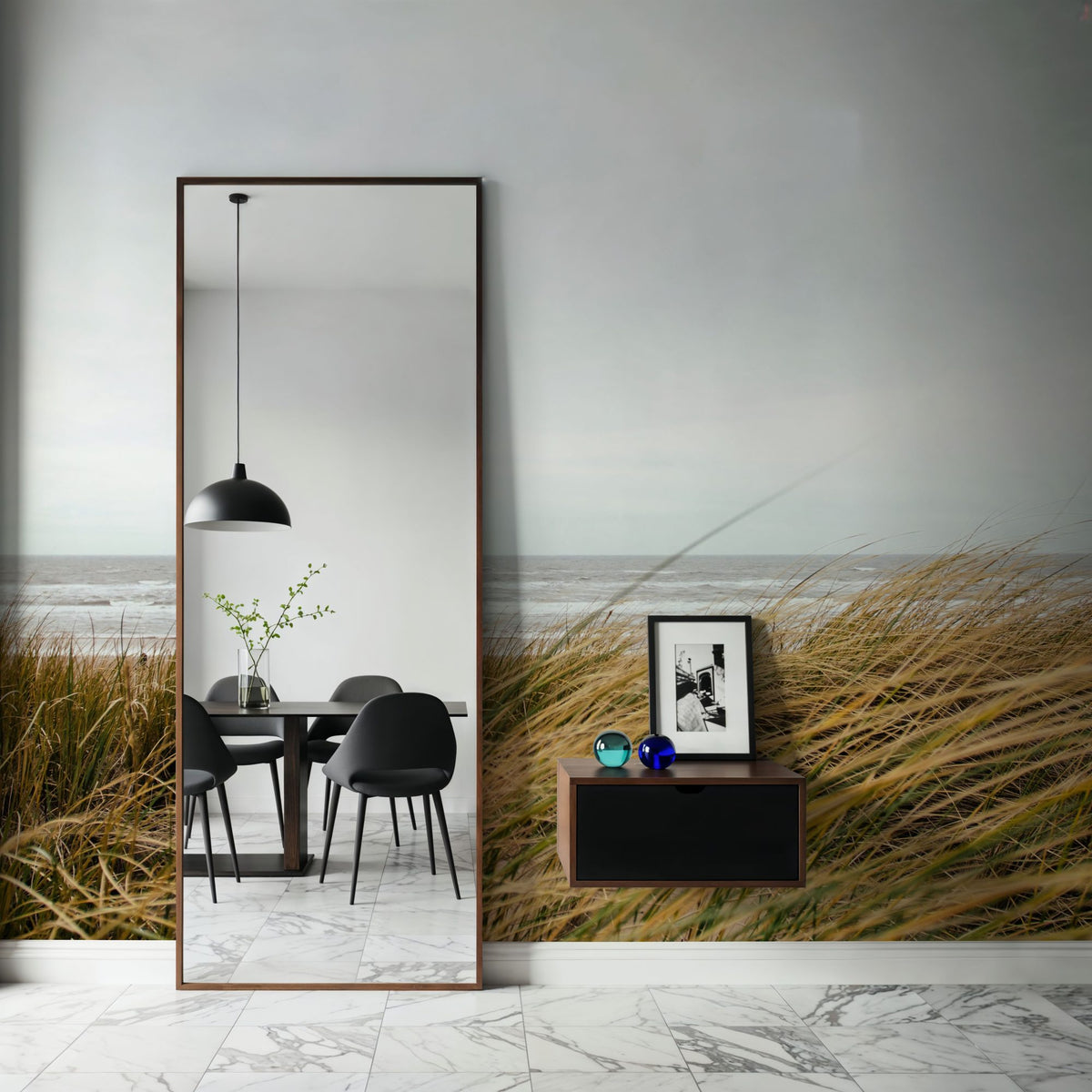 Fall Beach Mural Wallpaper - room preview 05