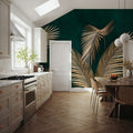 Monumental Leaf Mural Wallpaper - room preview 05