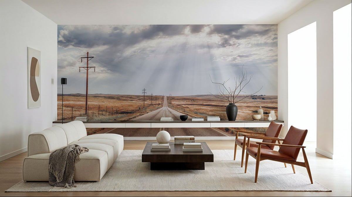 Road For Days Mural Wallpaper - room preview 05