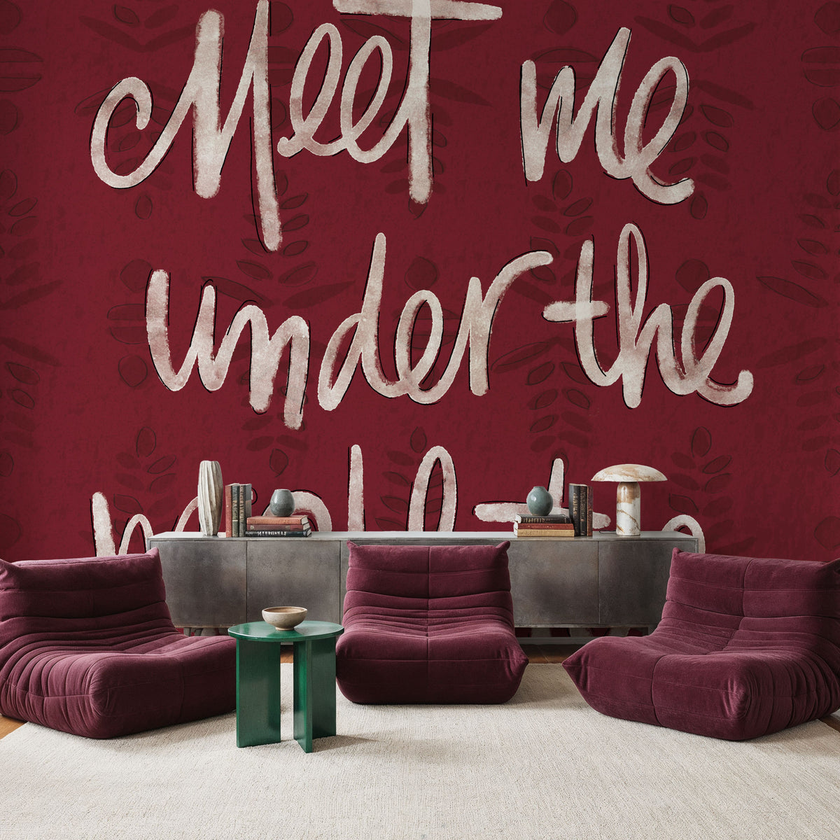 Festive Blooms X Mural Wallpaper - room preview 05
