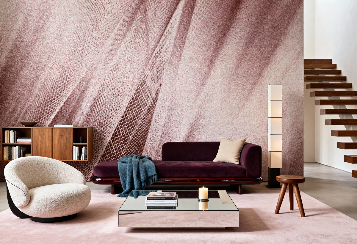 Coral Snow Serpent Mural Wallpaper - room preview 05