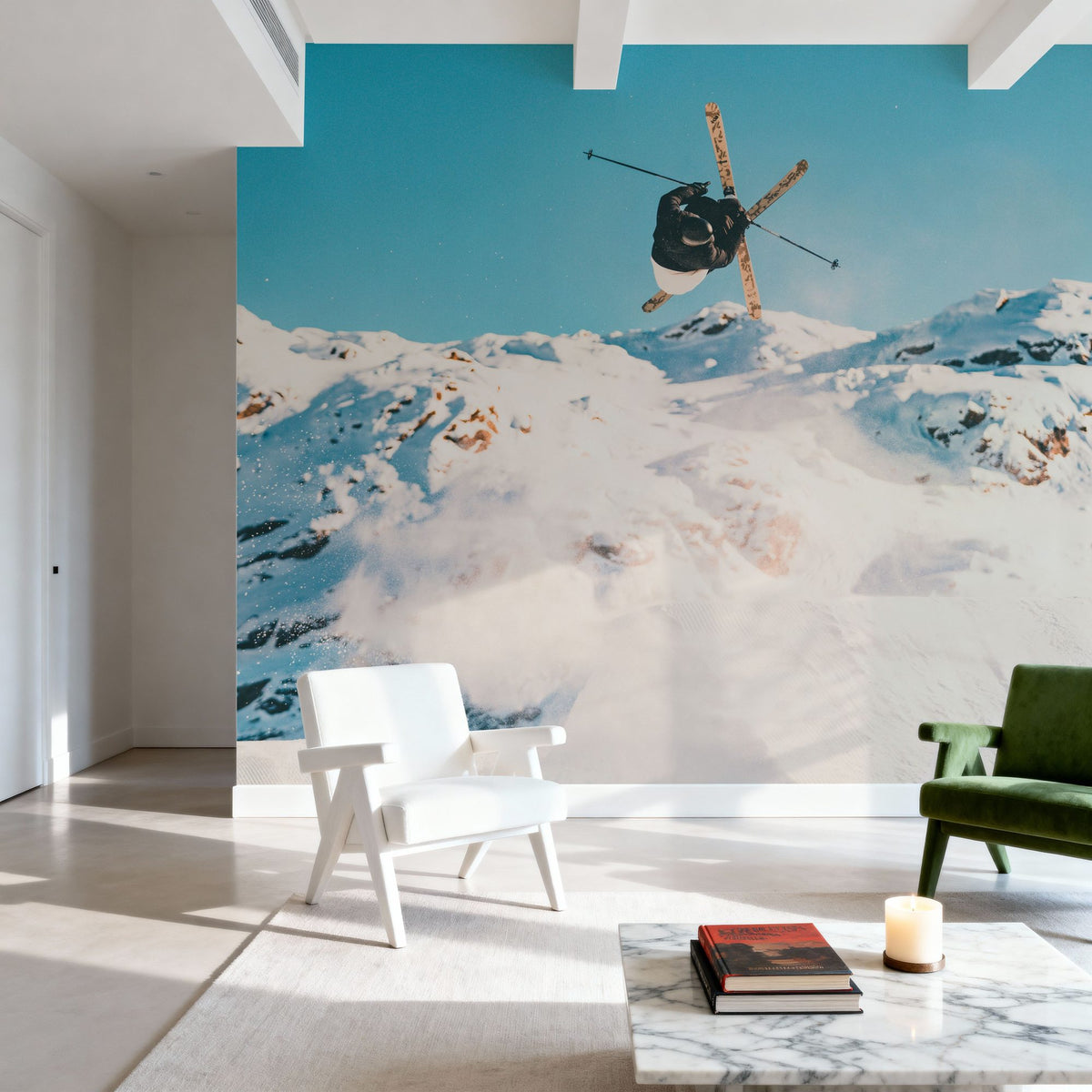 Snow Day II Mural Wallpaper - room preview 05