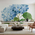 Blue Hydrangea I Mural Wallpaper - room preview 05