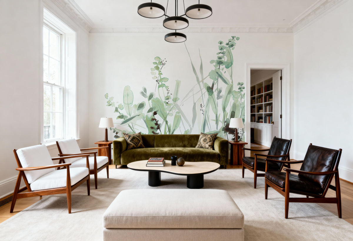 Grass Fields Mural Wallpaper - room preview 05