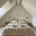 Tile It Up White Mural Wallpaper - room preview 05