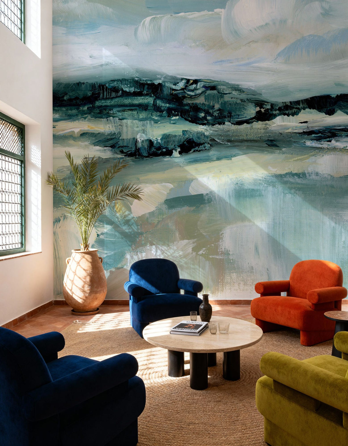 Clouds Incoming Mural Wallpaper - room preview 05