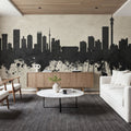 Johannesburg South Africa Skyline Concrete Mural Wallpaper - room preview 05