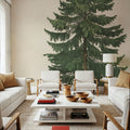 Winter Pine Tree Mural Wallpaper - room preview 05
