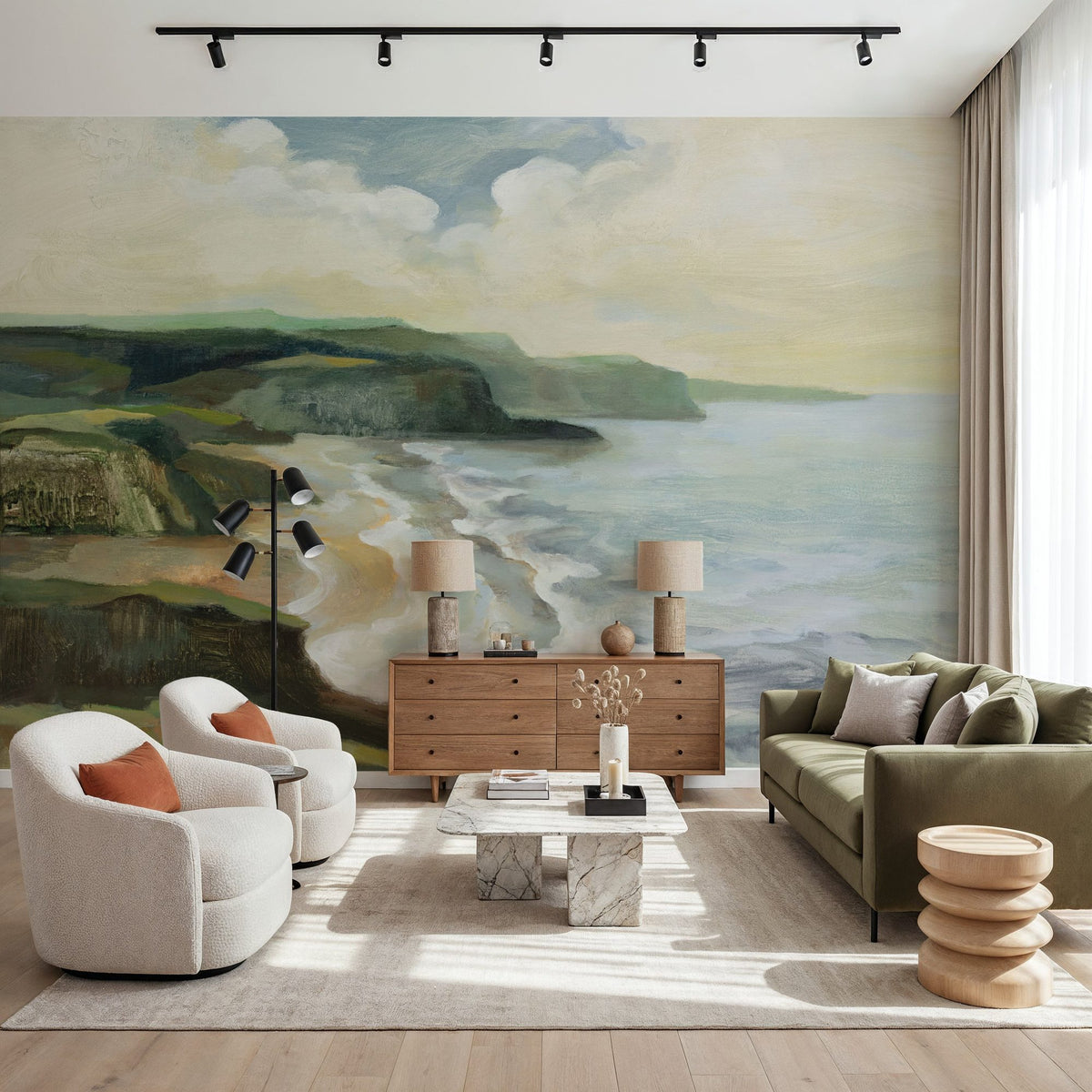 Irish Coast Mural Wallpaper - room preview 05
