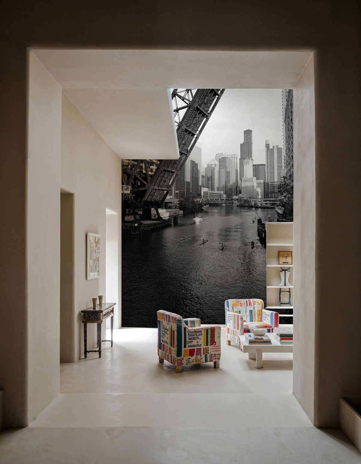 Urban Drawbridge Mural Wallpaper - room preview 05