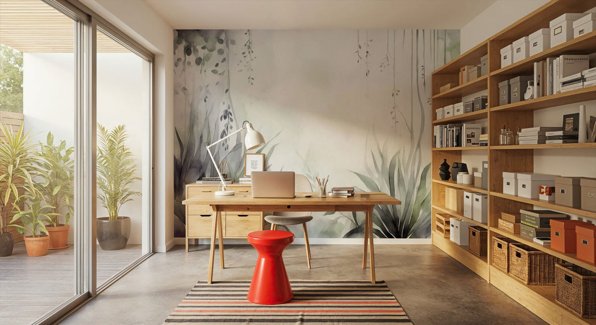 Transparent Garden Winter Mural Wallpaper - room preview 05