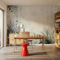 Transparent Garden Winter Mural Wallpaper - room preview 05
