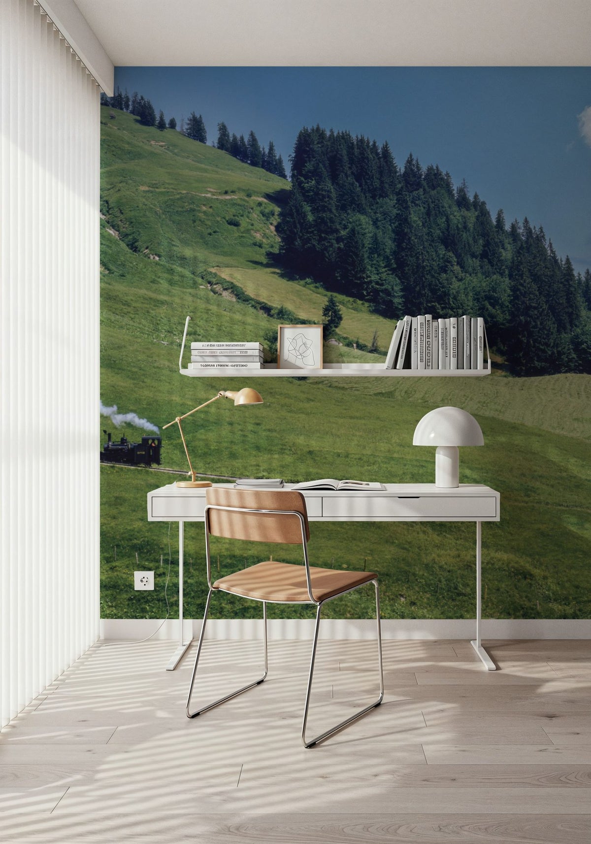 Mountain Railway Journey Mural Wallpaper - room preview 05