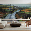 Rainy Back Road Mural Wallpaper - room preview 05