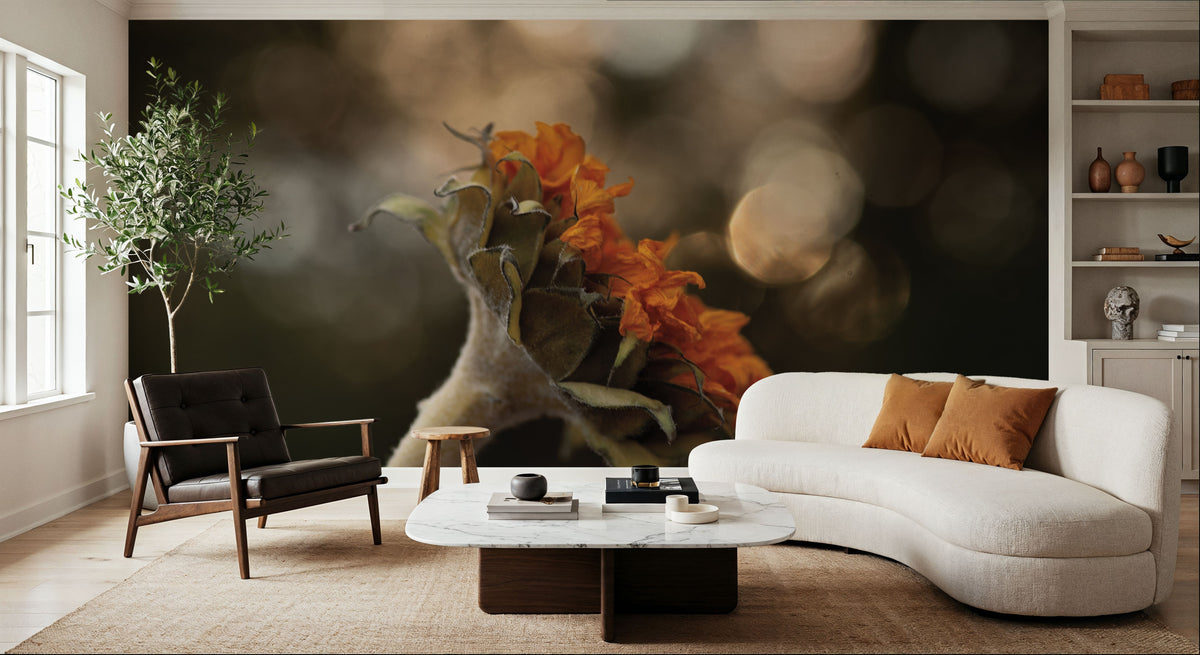 Golden Hour Sunflower Mural Wallpaper - room preview 05