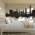 Split Croatia Skyline Black & White Mural Wallpaper - room preview 05