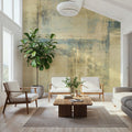 Texture Fields Yellow Mural Wallpaper - room preview 05