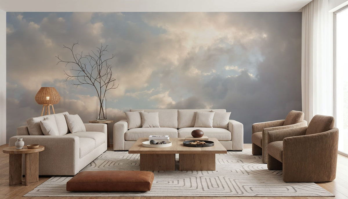 Cloudy Sky Mural Wallpaper - room preview 05