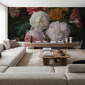 Still Life with Flowers in a Glass Vase Mural Wallpaper - room preview 05