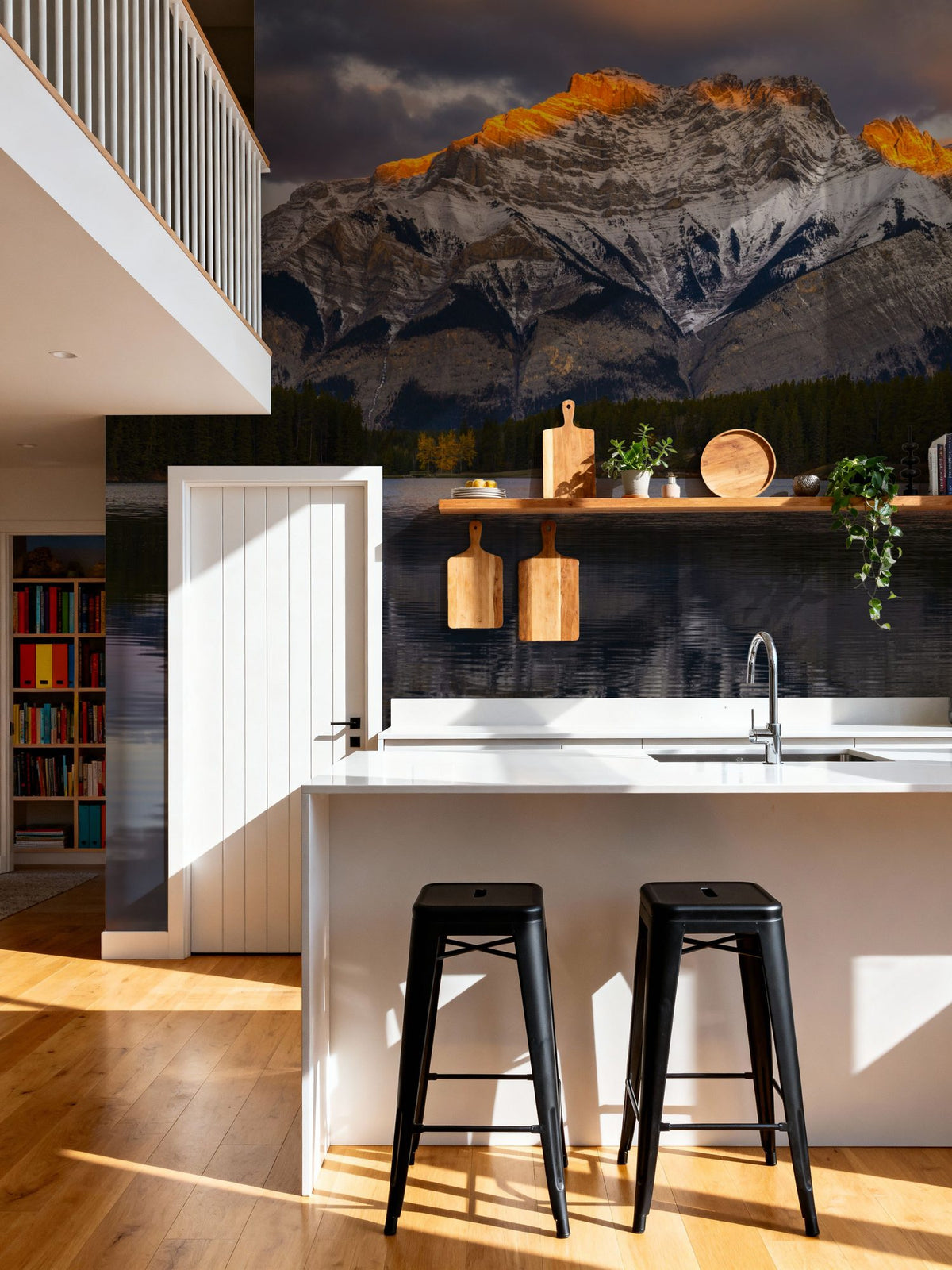 Morning Light Cascade Mural Wallpaper - room preview 05