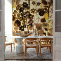 Woven Blossom Mural Wallpaper - room preview 05