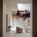 Rome Italy Skyline Purple & Gold Mural Wallpaper - room preview 05