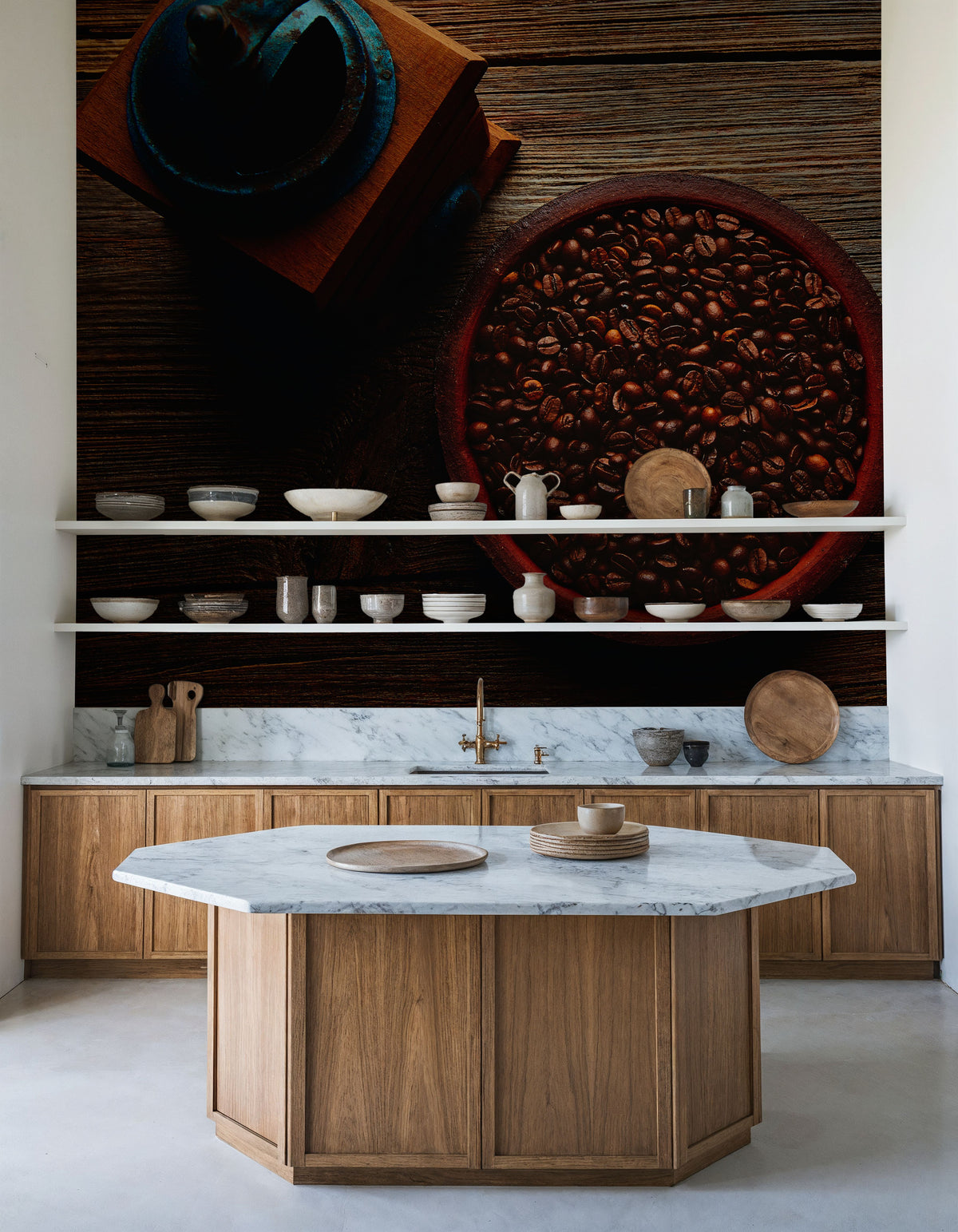 Make Some Coffee Mural Wallpaper - room preview 05