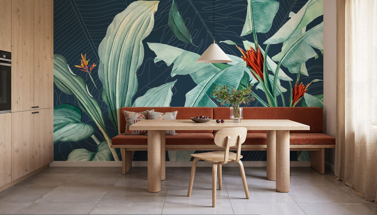 Unfinished Leaves Mural Wallpaper - room preview 05