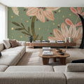 Floralscape X Neutral Mural Wallpaper - room preview 05