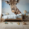 Giraffe Portrait I Mural Wallpaper - room preview 05