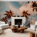 Golden Hour Palms Mural Wallpaper - room preview 05
