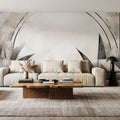 Floral Abstract Soft Mural Wallpaper - room preview 05