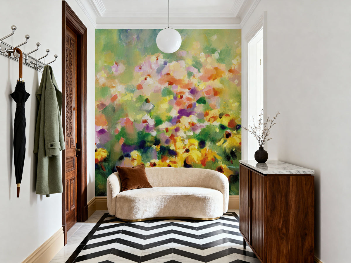 Wild Meadow Mural Wallpaper - Warm Tone - room preview 05