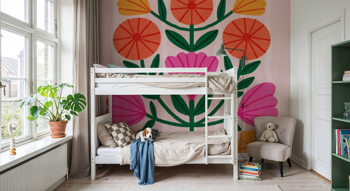 Modern Botanical II Mural Wallpaper - room preview 05