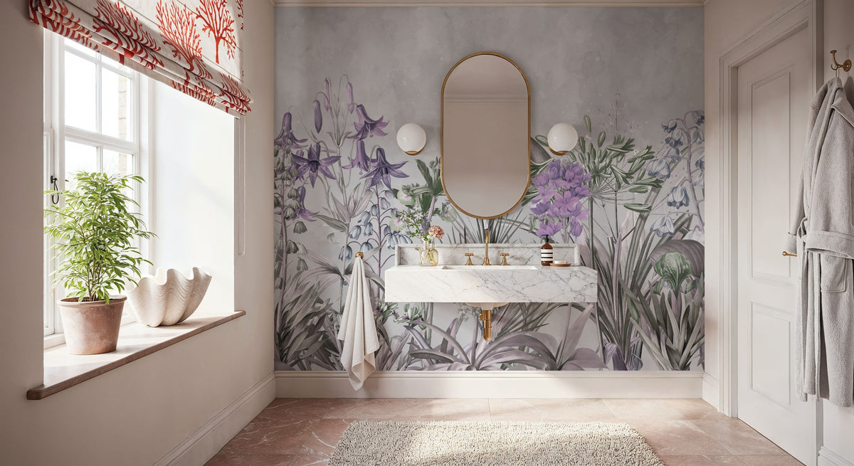 Field of Dreams Lilac Mural Wallpaper - room preview 05