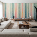 Smudged Stripes Mural Wallpaper - room preview 05
