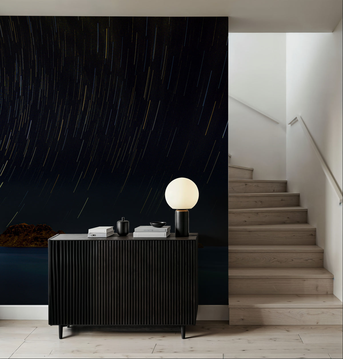 Stars Trails Mural Wallpaper - room preview 05