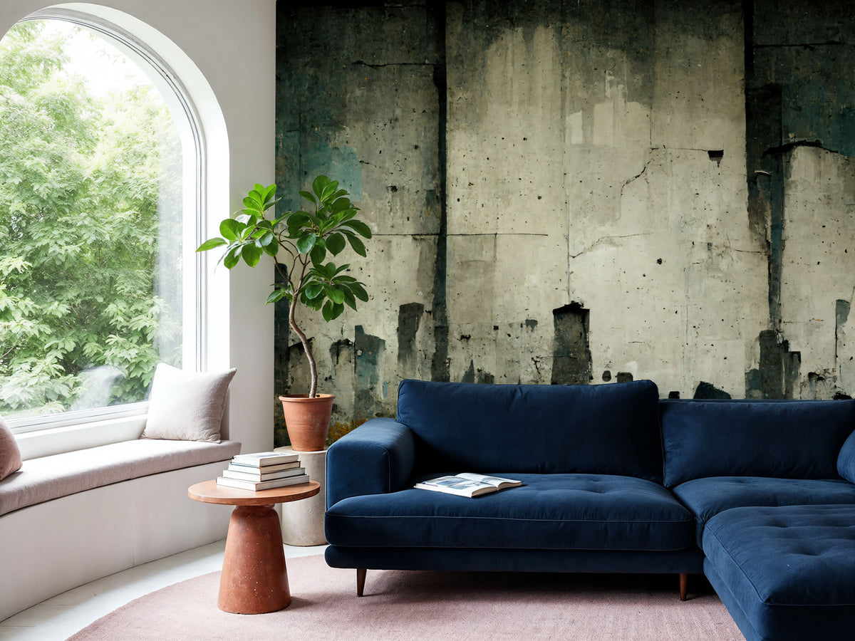 Deconstructed Cityscape Mural Wallpaper - room preview 05