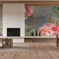 Peonies and Paisley Mural Wallpaper - room preview 05