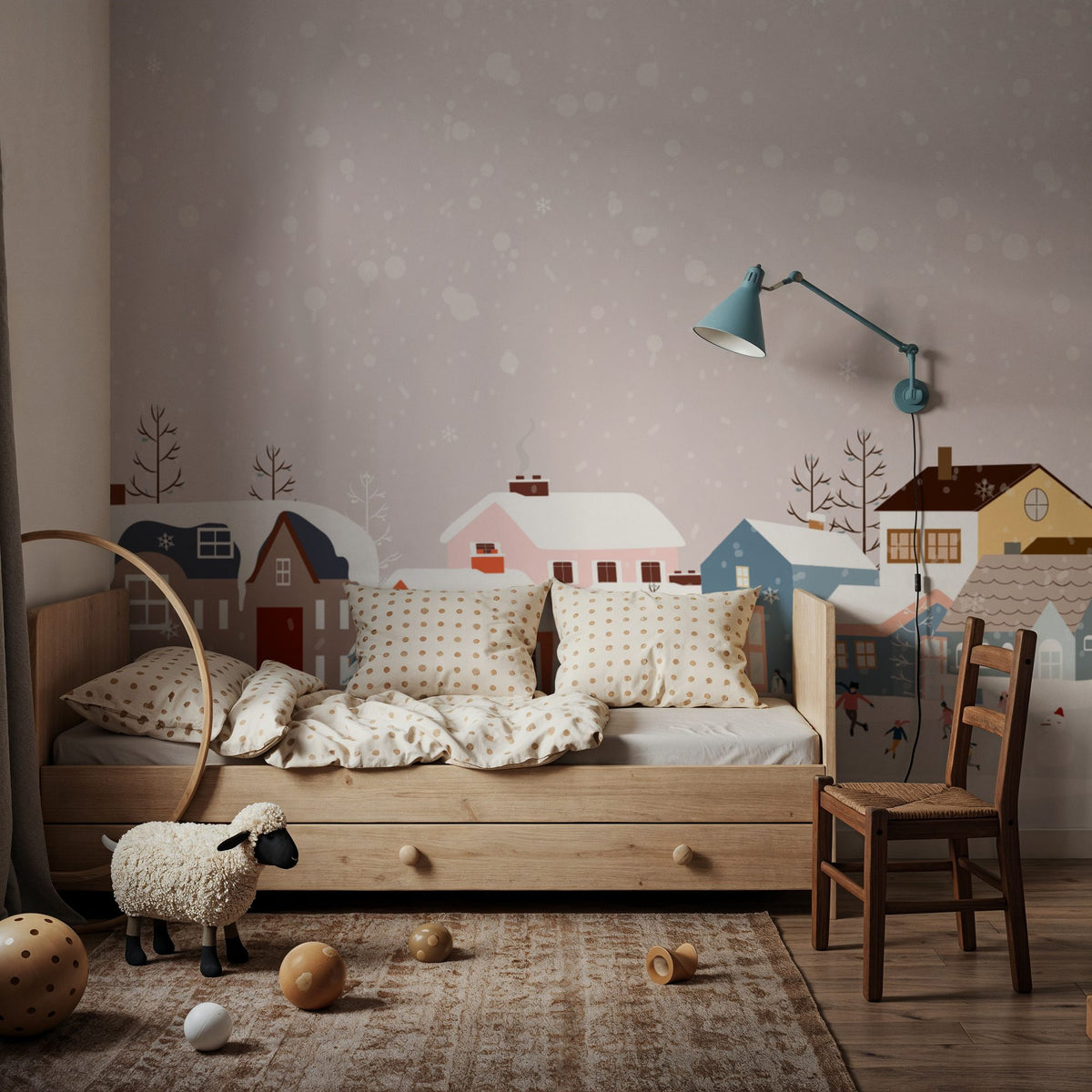 Wintertopia Mural Wallpaper - room preview 05