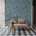 Root Wood, Blue Mural Wallpaper - room preview 05