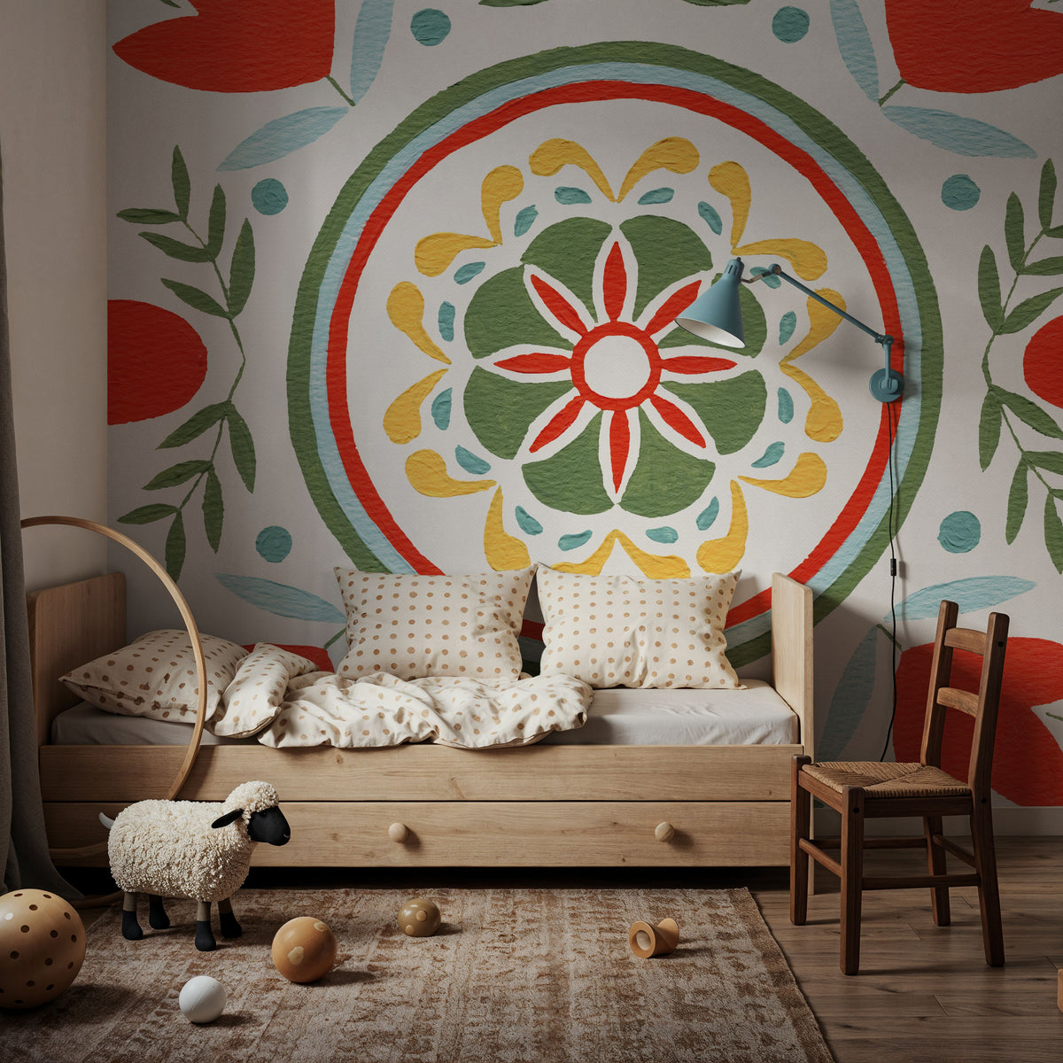 Tex Mex Mandala Tile I Mural Wallpaper - room preview 05