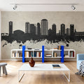 St Petersburg Florida Skyline Concrete Mural Wallpaper - room preview 05