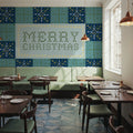 Quilted Christmas IV Mural Wallpaper - room preview 05
