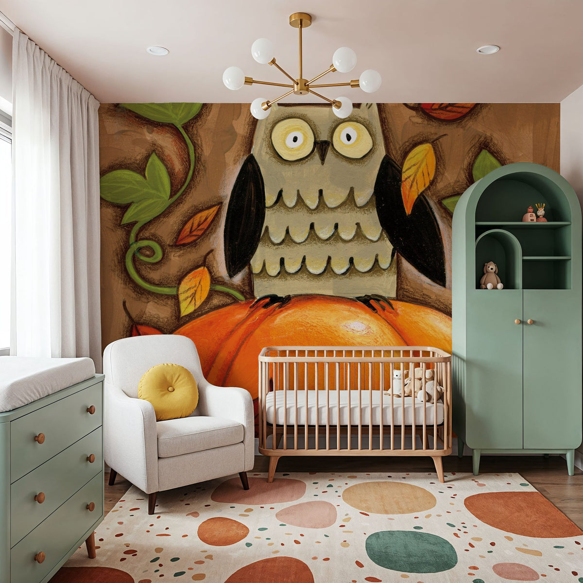 Happy Fall Mural Wallpaper - room preview 05