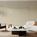Textured Lines, Beige Mural Wallpaper - room preview 05