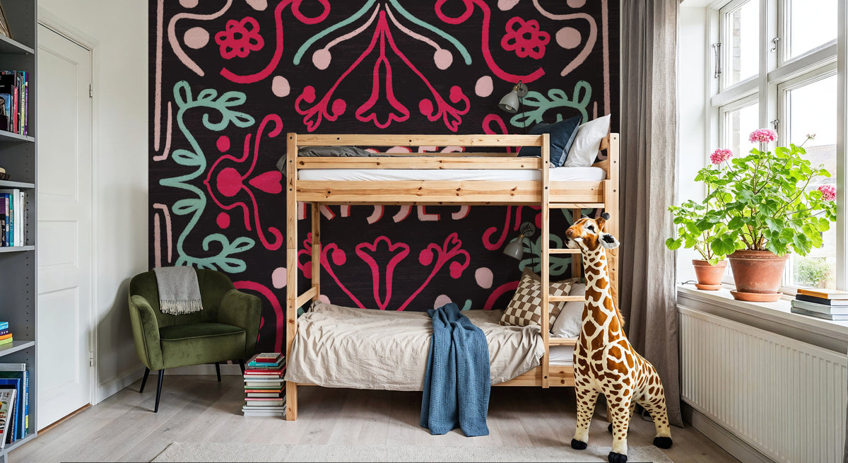 Love Sentiments Kisses Mural Wallpaper - room preview 05