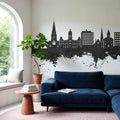 Fredericton Canada Skyline Black & White Mural Wallpaper - room preview 05